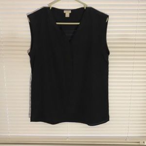 J Crew black blouse